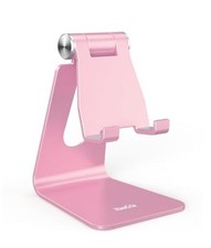 Cell Phone Stand for Desk- Adjustable Phone Stand Holder, Cradle, Rose Gold