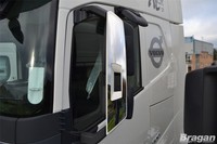 Seitenspiegel Abdeckung FüR Volvo FH4 Globetrotter XL 2013 - 2021 Edelstahl