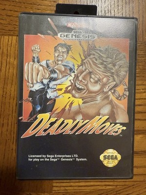 DEADLY MOVES SEGA GENESIS AUTHENTIC ORIGINAL (MISSING MANUAL)