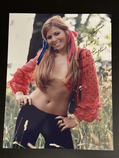LIEKO ENGLISH SIGNED 8.5 X 11 PHOTO PLAYBOY PLAYMATE JUNE 1971