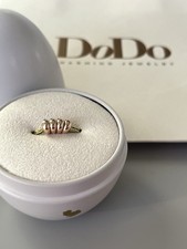 Dodo set 4 rondelle placcate oro rosa nuove