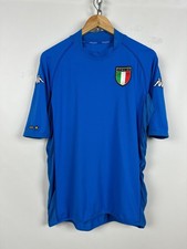 Men's Vintage 2000-2003 Kappa Italy National Team Home Soccer Jersey Size XL