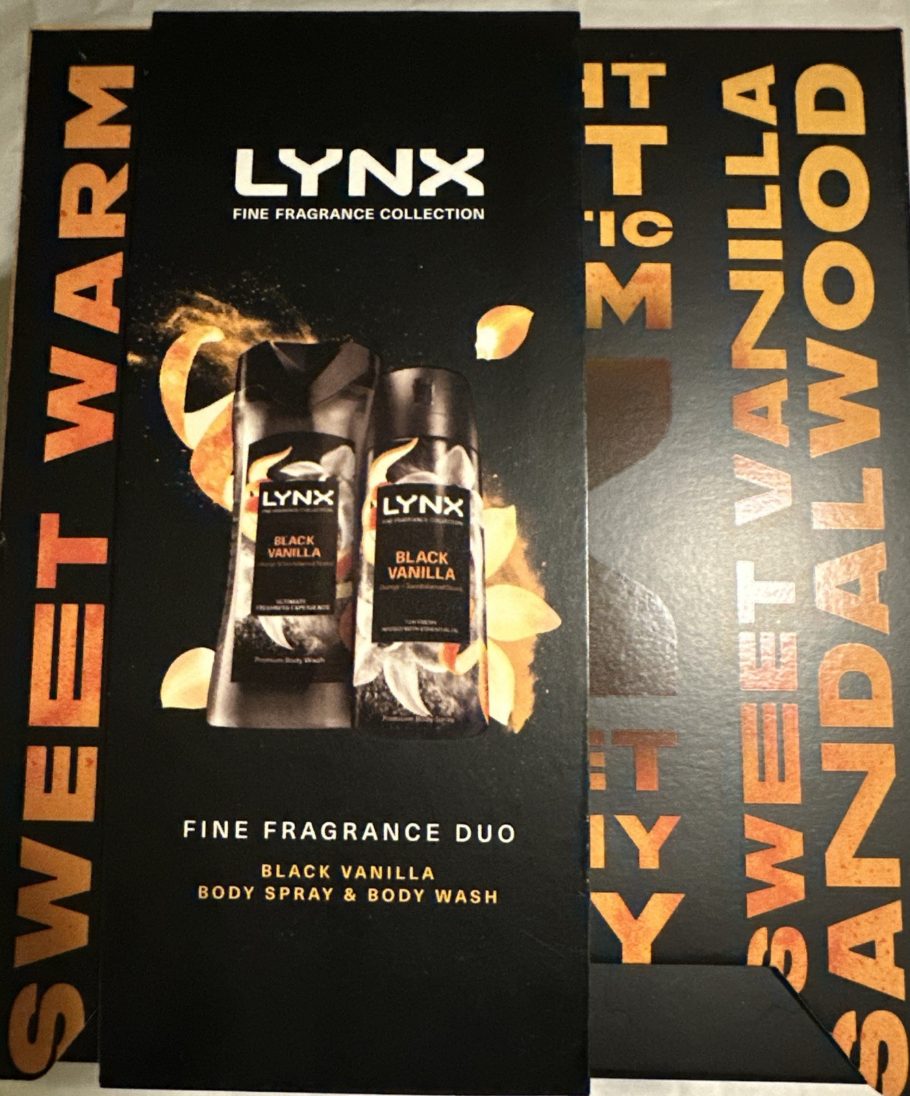 BNIB•Lynx•Black Vanilla• Duo Gift Set Body Spray & Bodywash