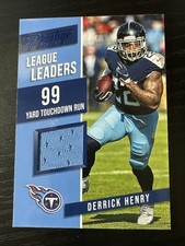 2019 Panini Prestige - League Leaders Derrick Henry #LL-DH Xtra Points Blue MEM