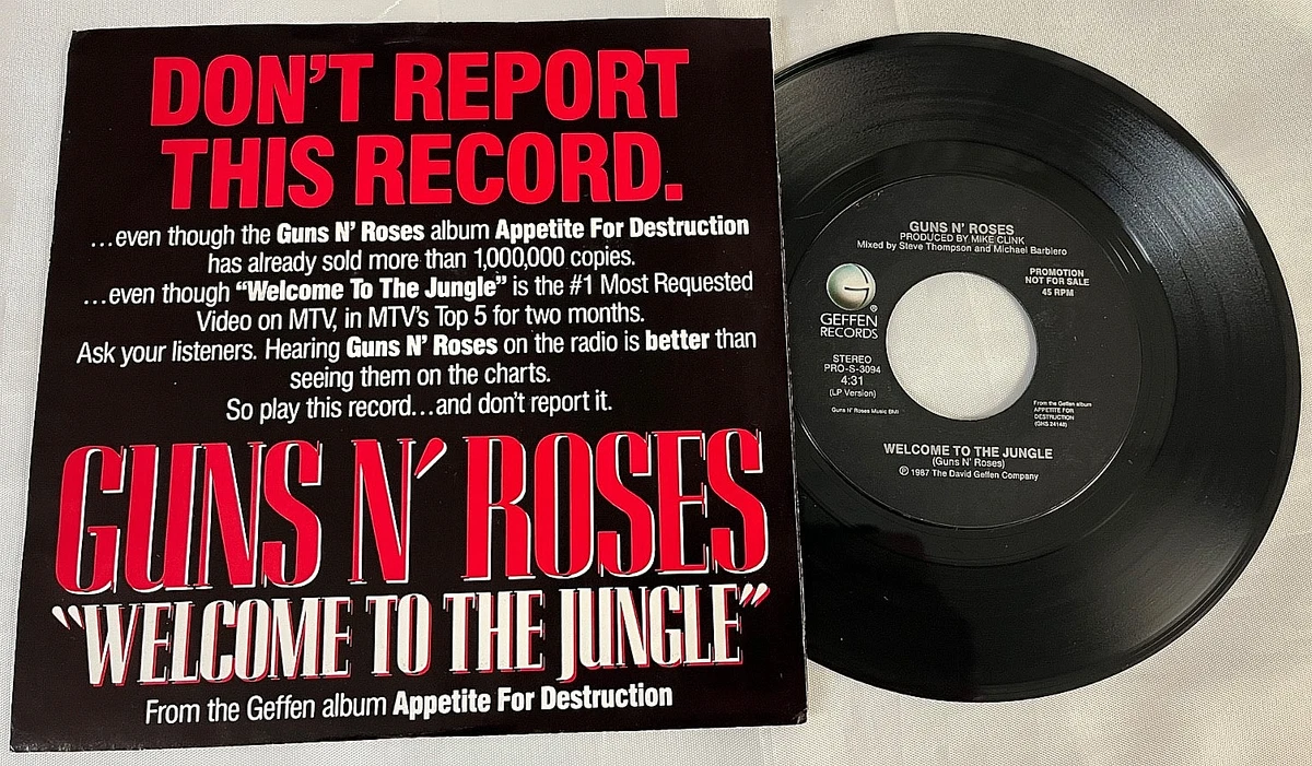 Guns N' Roses GN'R 45RPM レコード Guns N 'Roses 45 RPM Speed Vinyl Records for sale | eBay