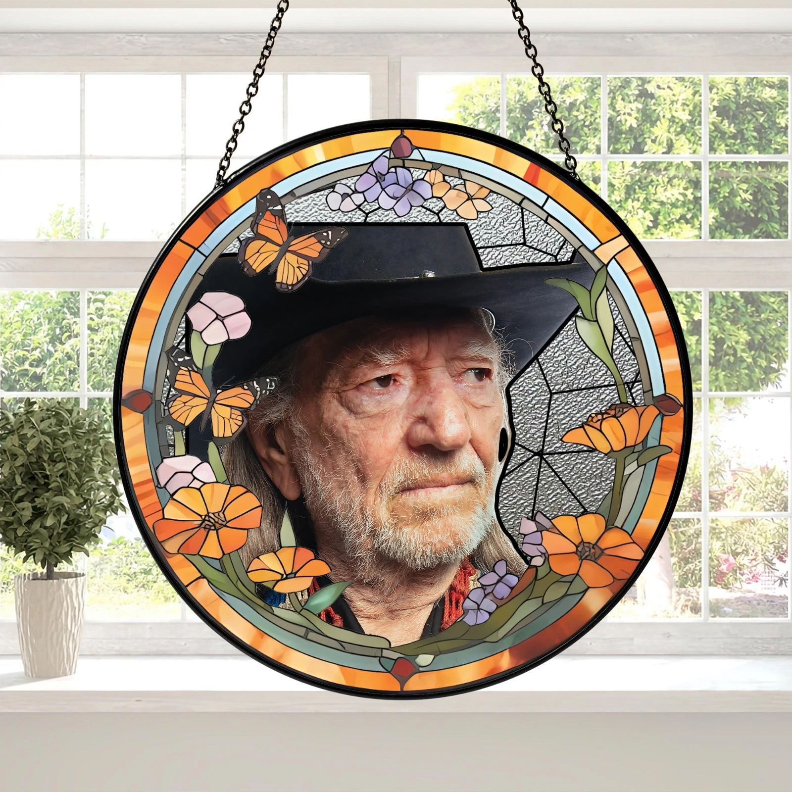 Nelson Stained Glass Suncatcher- Home Window Hanging Ornament