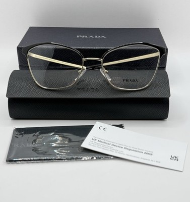 PRADA PR62X AAV101 SCHWARZ/HELLGOLD. BRILLE, BRILLE, BRILLE, RX GESTELL.