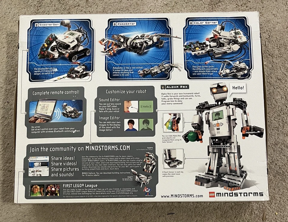 LEGO 8547 MINDSTORMS Nxt 2.0 Factory Sealed Brand New (Dented Box) 2009! - Image 2 of 4