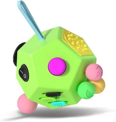 Fidget Dodecagon  12-Side Fidget Cube Relieves Stress and Anxiety Anti Dep