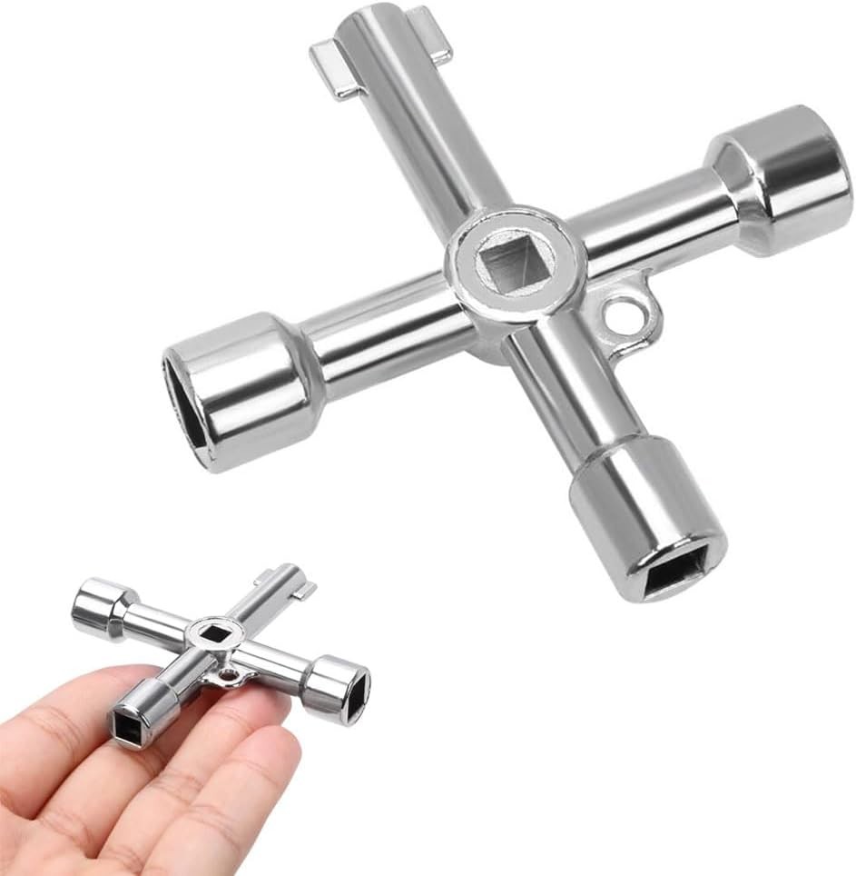 1 PCS Panel Key - Electric Box Key, 4 Way 4 in 1 Utilities Keys,... 