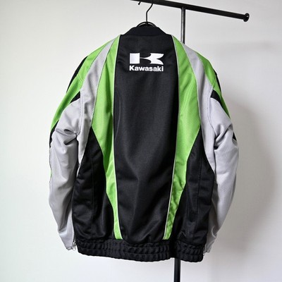 Vintage, 2000s KUSHITANI x KAWASAKI full mesh riding jacket, size