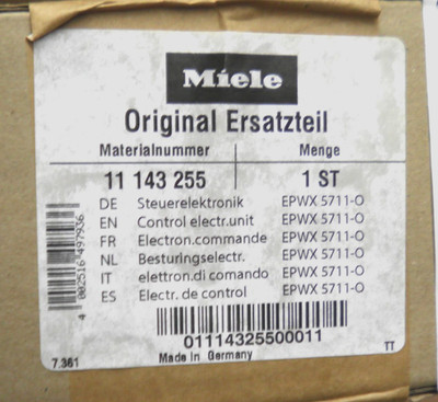 11143255 Miele Dishwasher Control NIB