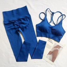 Seamless Yoga Suit Women's Beauty Back Sports Bra Lingerie Peach Buttocks Fitnes