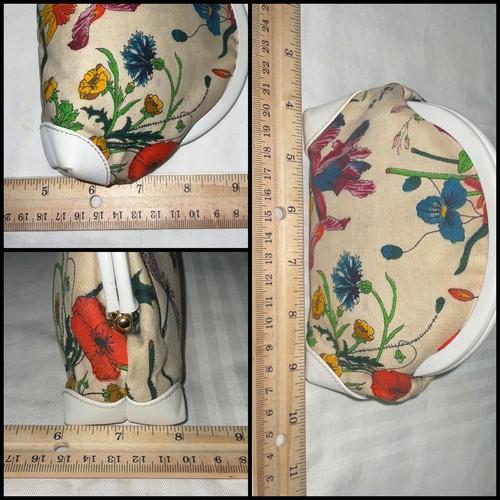Gucci Floral Vintage Retro Kiss-lock Clutch Coin Small Pouch Purse Rare - Picture 13 of 16