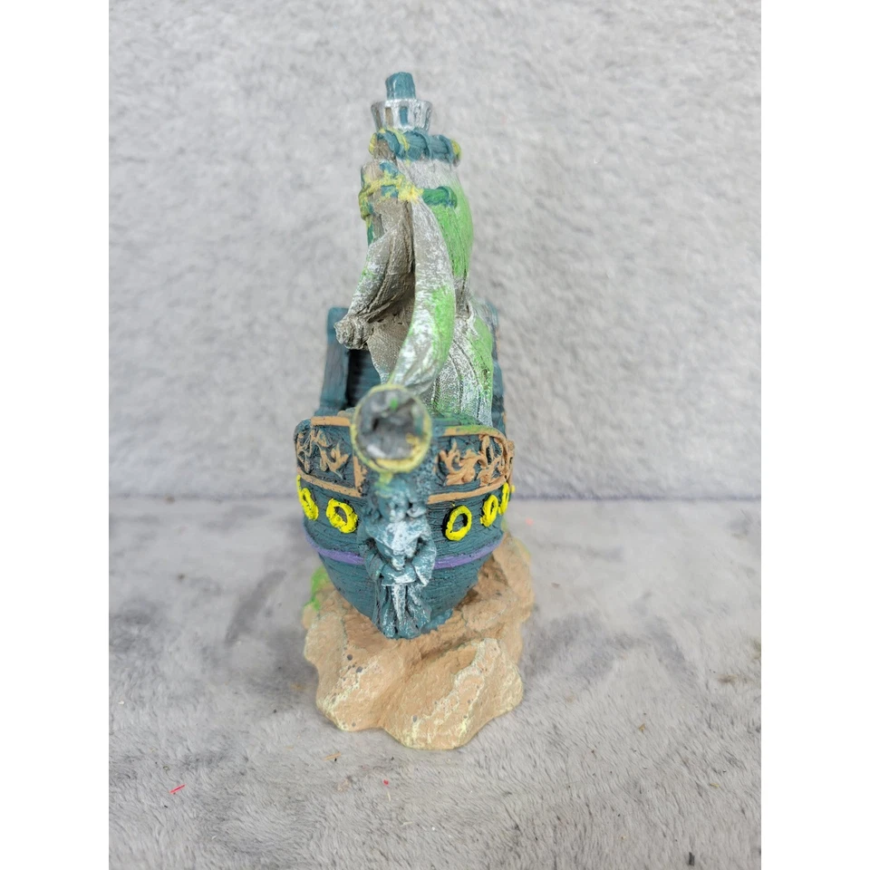 2010 Navio Haroma Decoração Aquário Navio Pirata Fantasma Resina Tesouro Afundado - Imagem 4 de 4