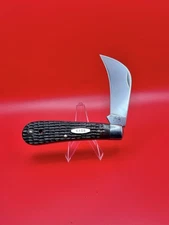 New Case XX 61011 SS Jigged Brown Delrin Hawkbill Knife