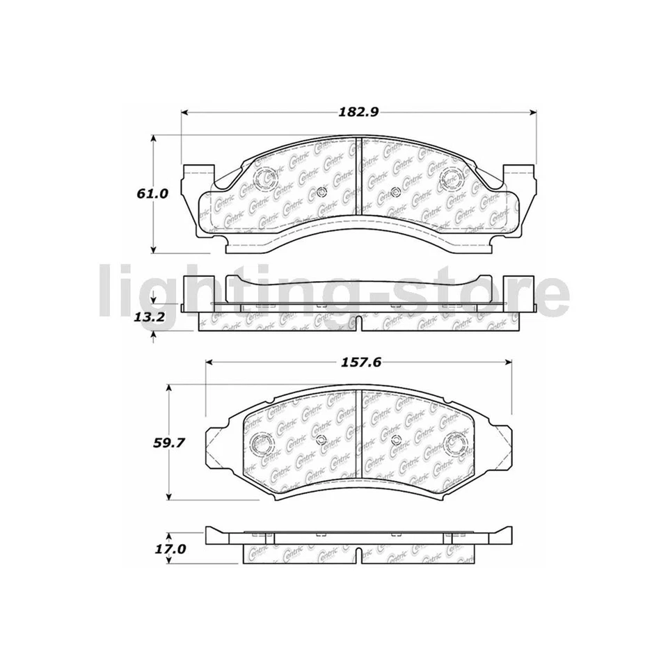3 Front Brake Pad Set Brake Rotors Fits Ford E-150 Econoline 4.9L 5.8L 5.0L Foto 2 de 4