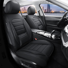 Car Seat Covers Full Set, 5Pcs Universal Leather Seat Covers for Cars, Waterproo