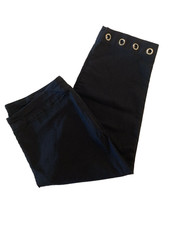 JM Collection Ladies Sz PXL 32x20 Black Comfort Capri Stretch Pull On Decorative