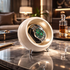 Orologio Automatico Premium Carica Rotazione Silenziosa Display Box Cassa Lusso 