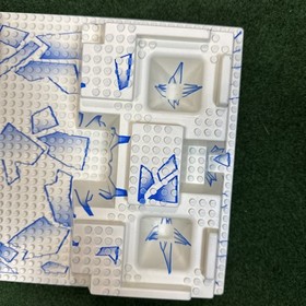 Lego 30271 raised baseplate Artic 32x48 Alpha Team Ogel's Mountain Fortress 4748