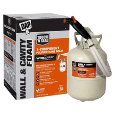 TOUCH 'N SEAL  Insulating Spray Foam Sealant,Cream,20lb 818PT9