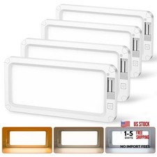 RV Interior Lights - 3 Color Dimmable LED Fixtures 12V Camper White - 4 Pieces