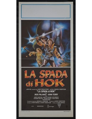 locandina LA SPADA DI HOK Hawk the Slayer Terry Jack Palance B474