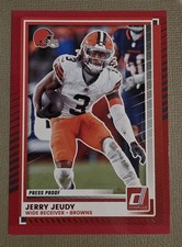 2025 Panini Donruss Jerry Jeudy Red Press Proof