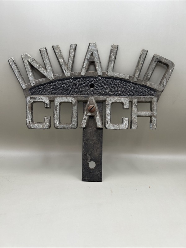 Funeral Hurse License Plate Topper Invalid Coach Car Metal Motor Auto Col Sign
