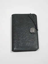 Oberon Design Leather Journal Small Notebook Cover 6.5"x4.5" Green