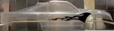 Vinyl paint masking, stencil, decal for RC bodies (Flames #8)