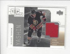 2001-02 UD Top Shelf Alexei Yashin JERSEY Senators