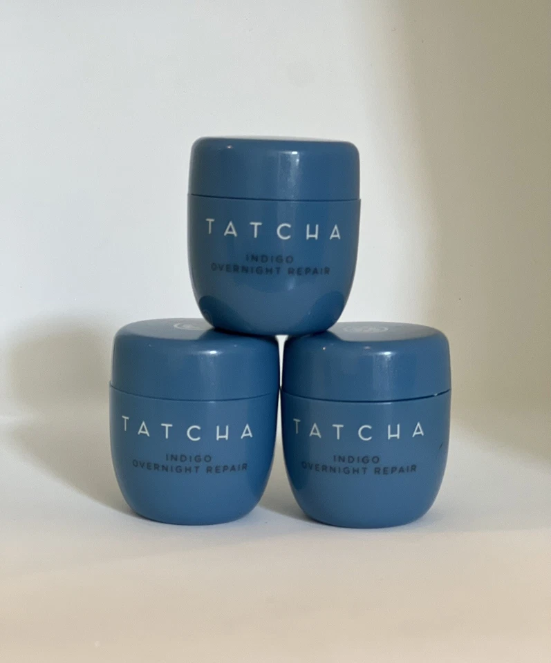 3x TATCHA Indigo Overnight Repair Serum in a Cream 10 ml / 0.34 fl oz - Image 1 of 1