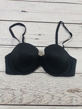 VICTORIA SECRET Strapless Option 34C Black Bra Body By Victoria P9