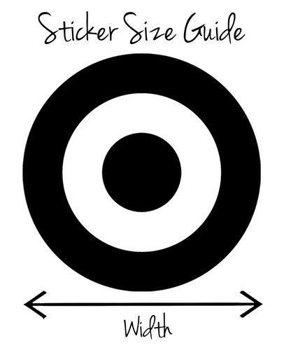 Small Target, Bullseye Shaped Vinyl Wall Stickers, Decals, Craft, Cardmaking - Picture 7 of 23