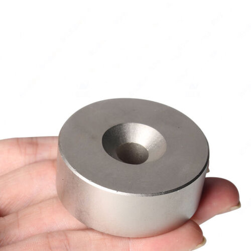 1pcs 60mm x 20mm Countersunk:10mm Strong Rare Earth Neodymium Disc Magnets N50 - Picture 2 of 3