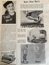 Make Mine Music, Walt Disney, Full Page Vintage Clipping, a