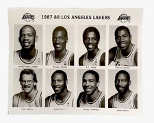 1987-1988 NBA La Lakers Team  press Photo With Earvin ?Magic? Johnson