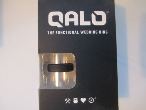 QALO size 8 Black New The Functional Wedding Ring Everyday Silicone      C84 - Picture 1 of 5