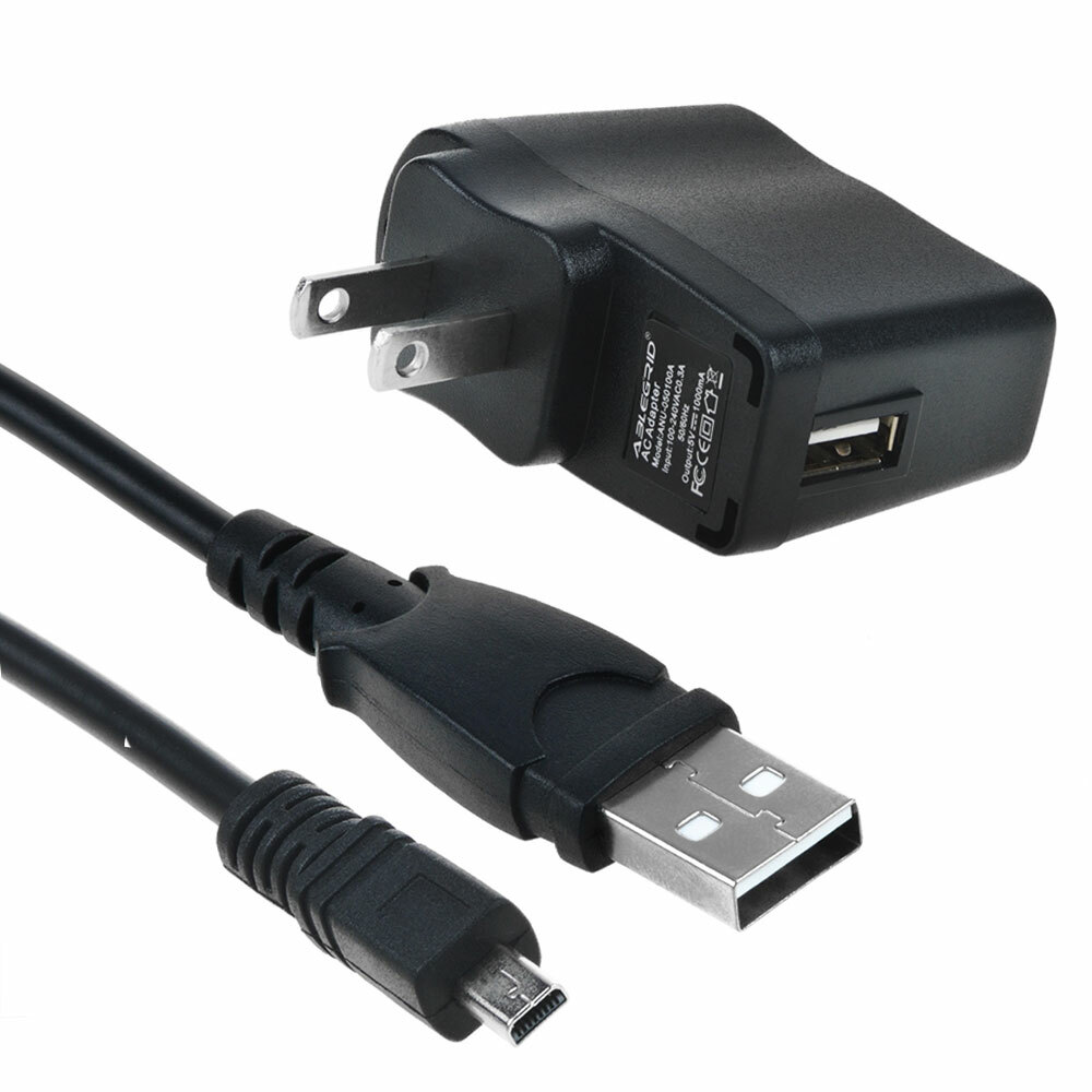 IN-Camera USB AC Power Adapter Battery Charger + PC Cord for