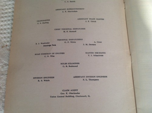 The Baltimore & Ohio RR Co. Time Table #74, 10 pg Unfolded & Well Preserved EC - Picture 7 of 9