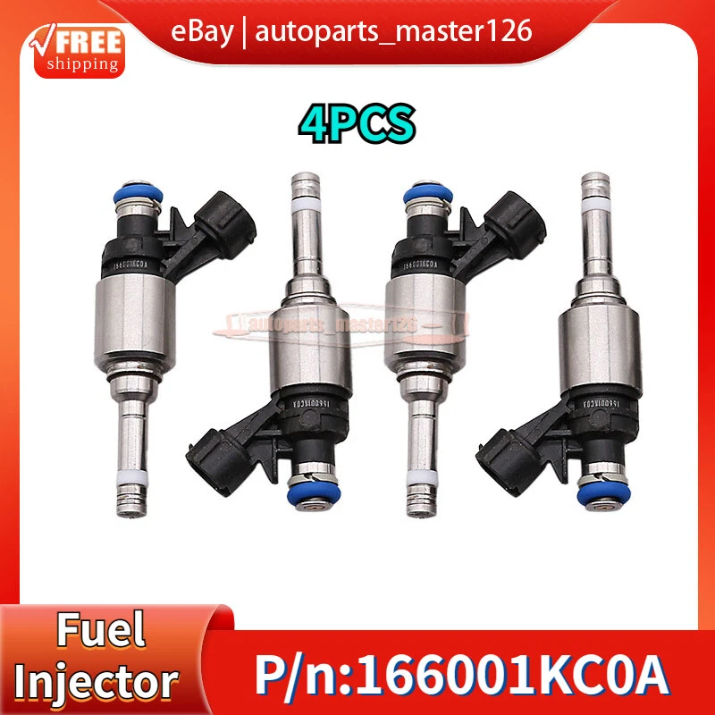 Inyector de combustible 4x 166001KC0A GDI para Nissan Juke 2011-2017 1,6 L-L4 166004BB0A Foto 2 de 4