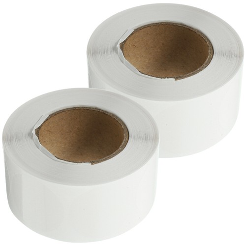 2 Rolls Transparenter Aufkleber Runde Aufkleberetiketten Durchsichtige