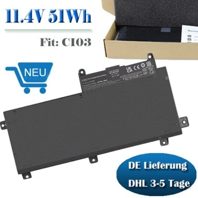 Akku Für  CI03XL HP ProBook 640 645 650 G2 801517-422 HSTNN-LB6T HSTNN-UB6Q - Bild 1 von 4