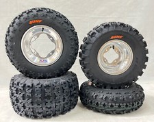 DWT A5 Polished Rolled Lip Front Rear Rims Sunf A027 Tires TRX 250X 250EX 300EX