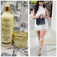 2pcs Easy Glow Gold Body Lotion 500ml  Face Cream