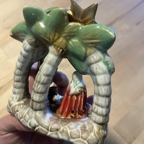 Krippe Weihnachten Keramik Szene Weihnachtsdeko Maria Josef & Jesuskind Mini 4 Zoll - Bild 8 von 9