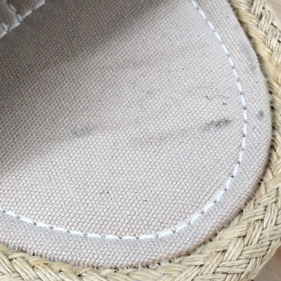 Keds Sandals Womens 7.5 Casual Open Toe Slide Flats Comfort Beige Fabric Slip On - Image 4 of 4