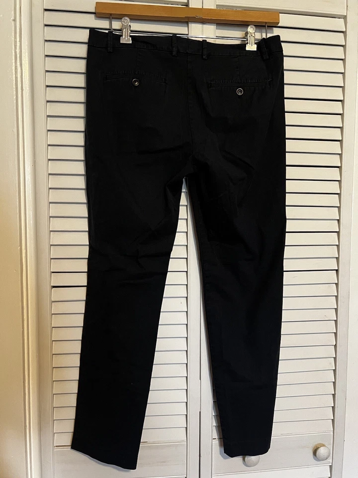 PANTALONES chinos elásticos tiro medio torne negros a medida MARC O’POLO para mujer talla 14 Foto 4 de 4